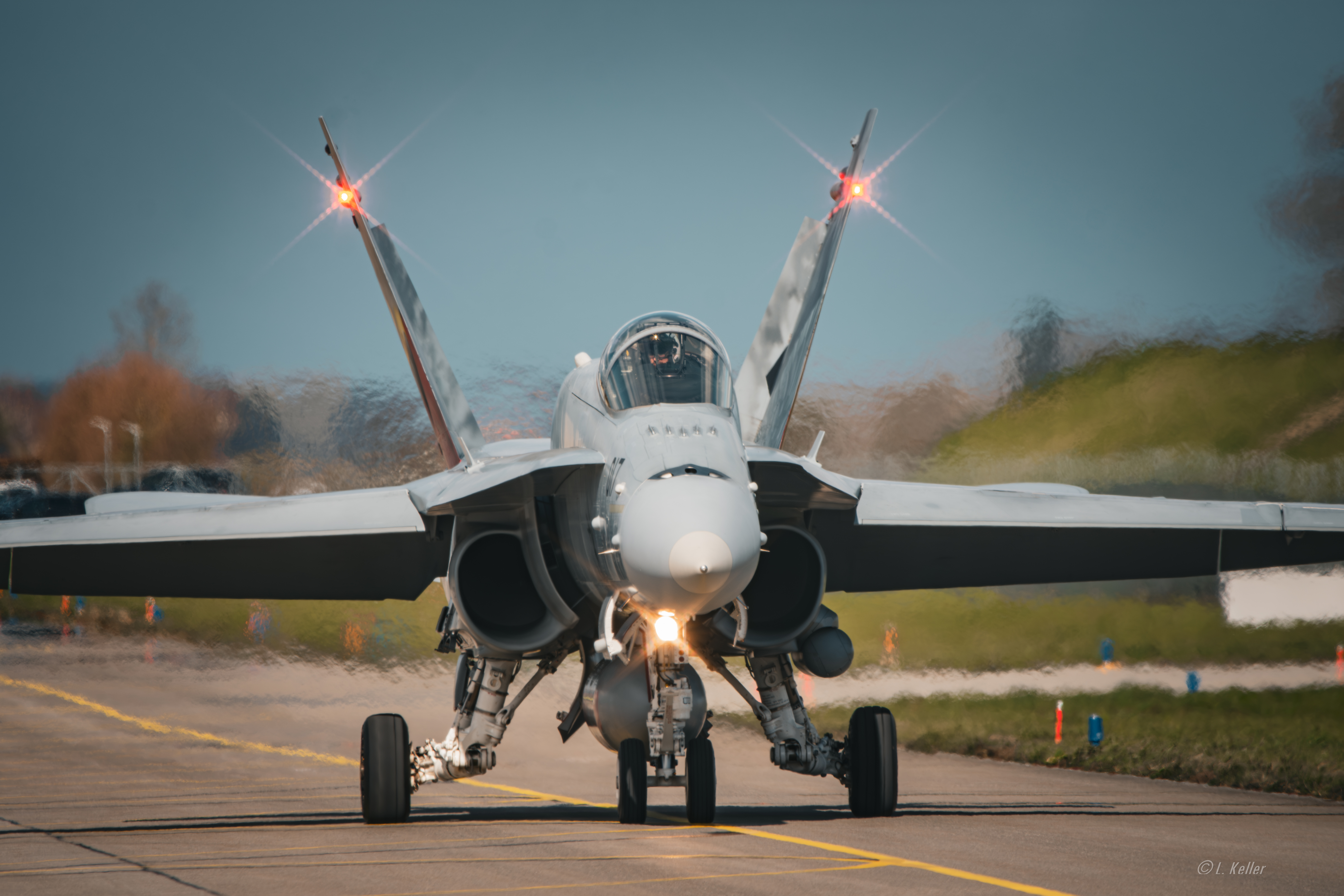 Hornet on taxi